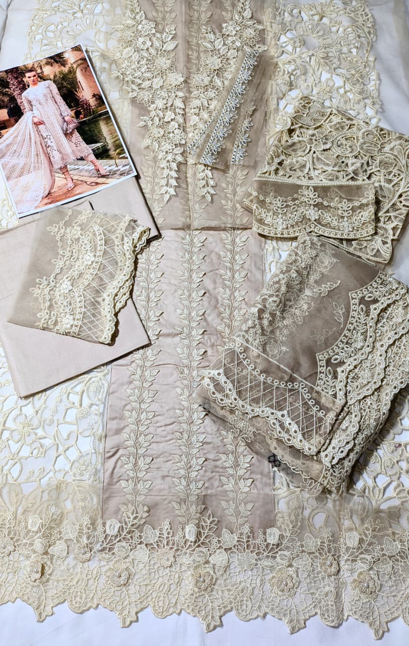MARIA B Skin Organza Lazer work (AY0013)